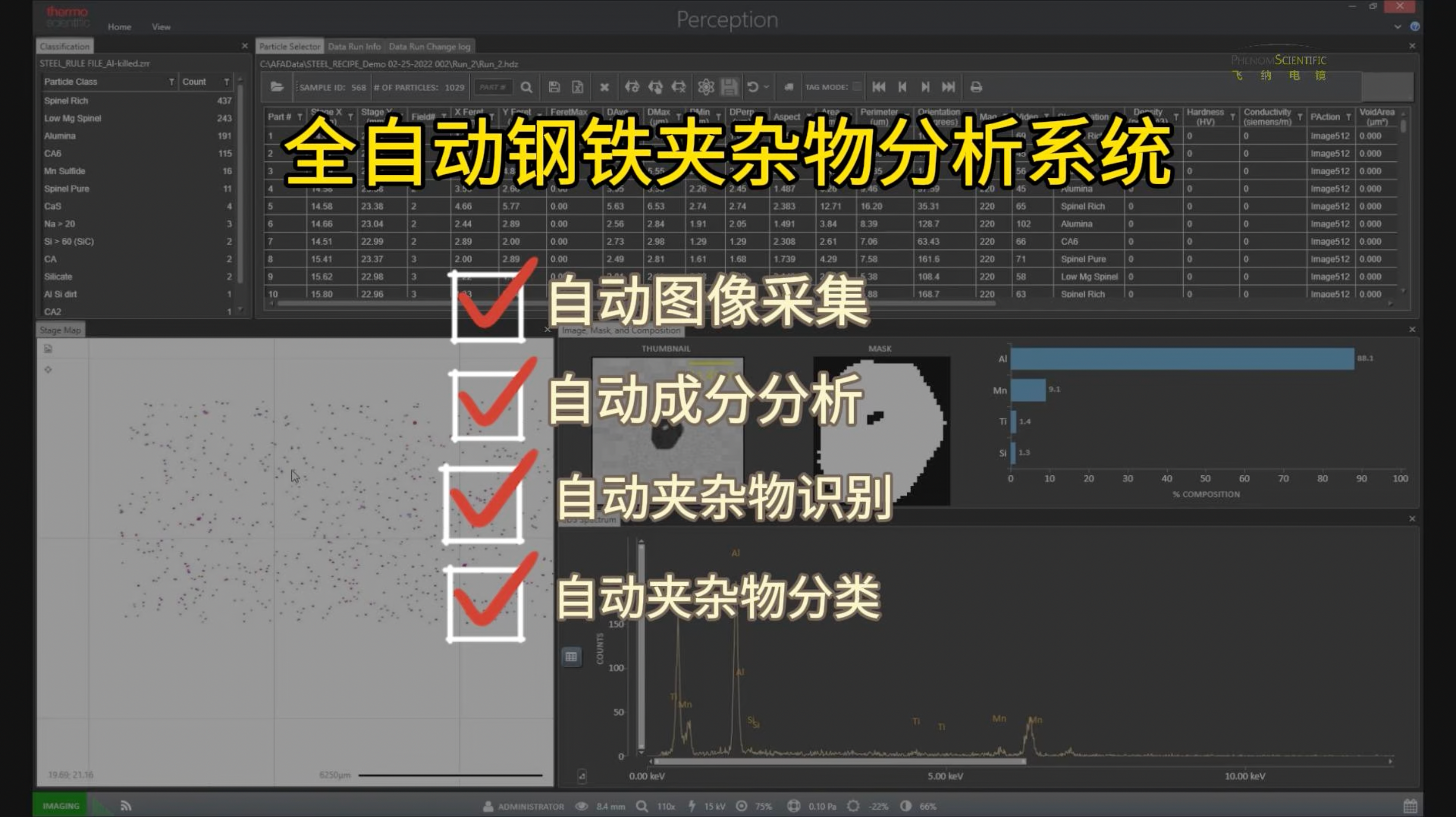 ParticleX Steel 全自动钢铁夹杂物分析系统